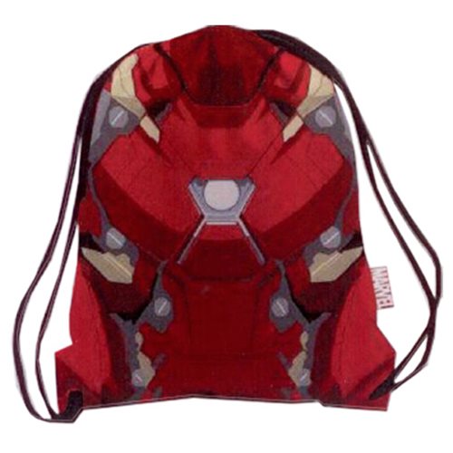 Marvel Comics Civil War Armor Iron Man Drawstring Cinch Backpack